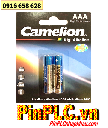 Camelion LR03DG/2P, Pin AAA 1.5V Alkaline Camelion LR03DG/2P chính hãng /Loại vỉ 2viên